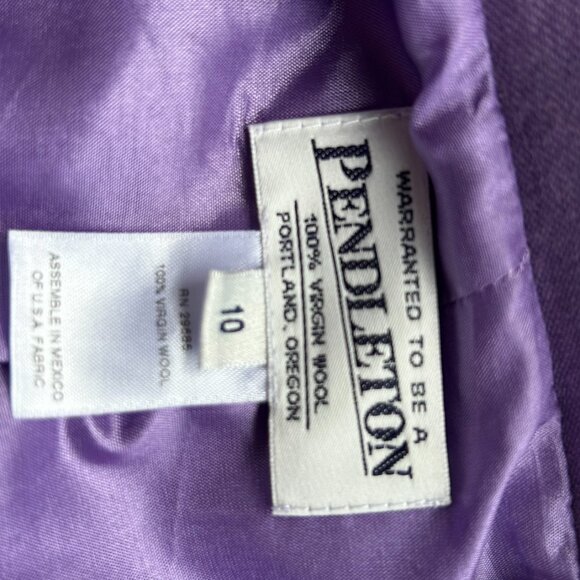 Vintage early 90s Pendleton Purple Blazer lavender /purple Pendleton suit jacket - Picture 13 of 16